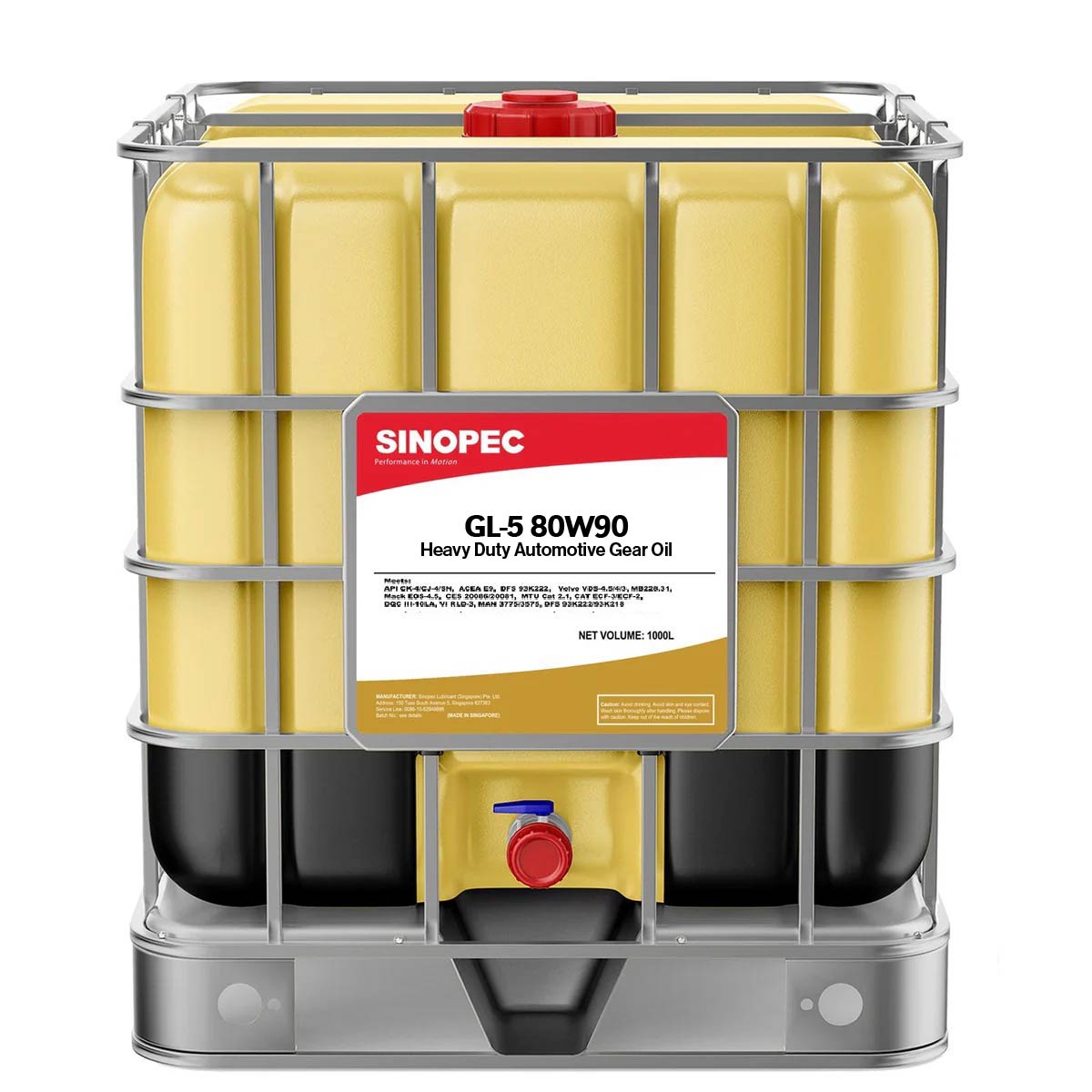 80W90 | 1000L | GL-5 80W90 Heavy Duty Automotive Gear Oil - IBC