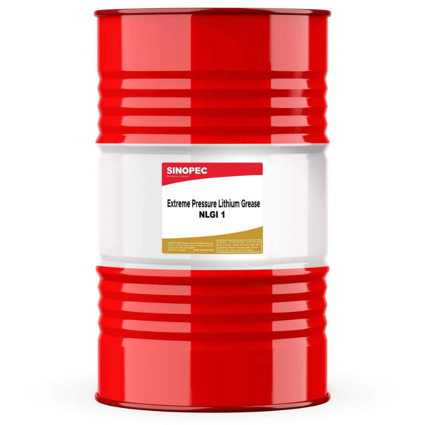 Front image of Sinopec Extreme Pressure Lithium Grease NLGI 1 drum of 180 kg.