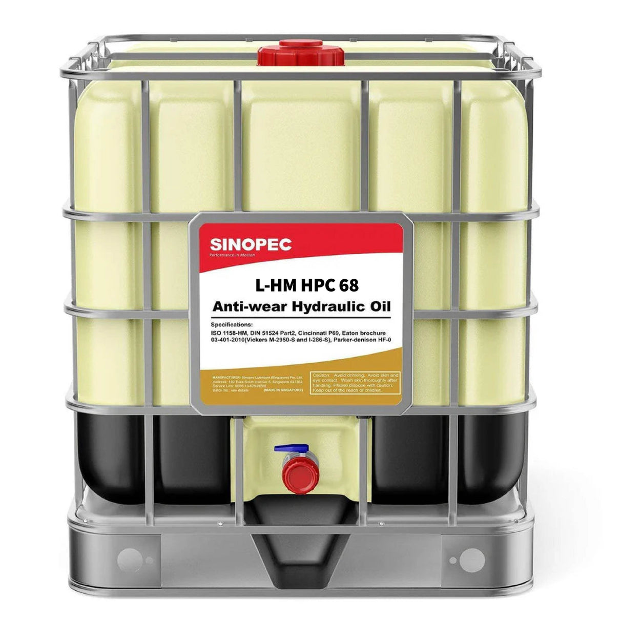 L-HM HPC ISO VG 68 Aceite hidráulico antidesgaste 1000L IBC
