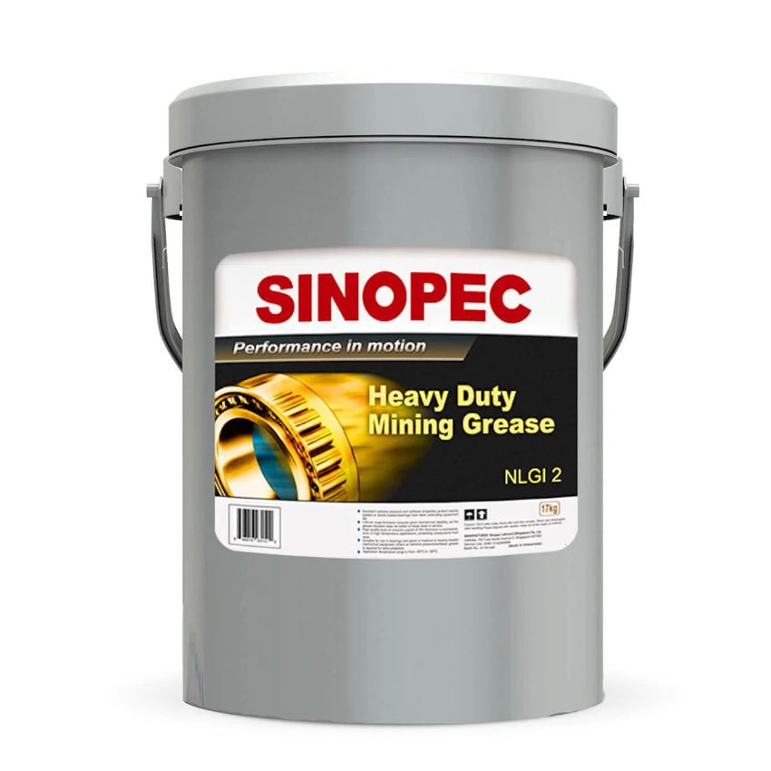 Front image of Sinopec Moly 5 EP2 Grease Heavy Duty LC Mining Grease NGLI2 Pail of 17kg.