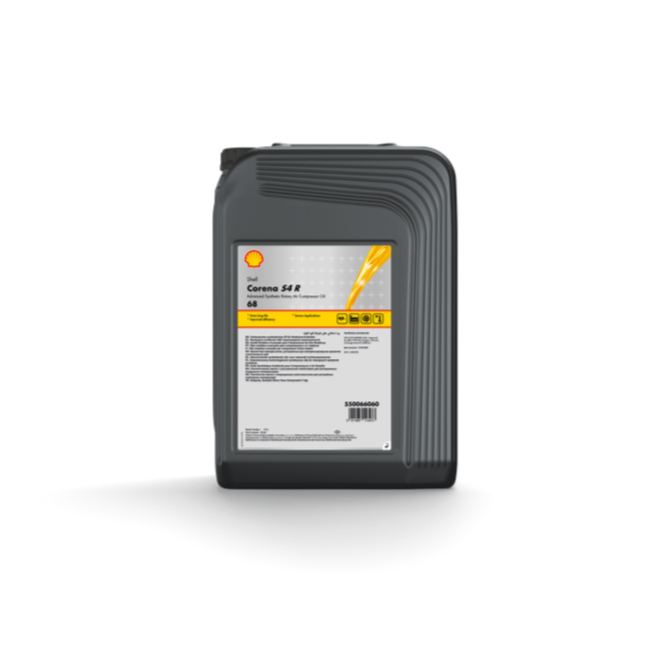 Huile synthétique avancée pour compresseur d'air rotatif Corena S4 R 68, fût de 209 L