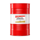 Red oil drum with Sinopec label on a white background