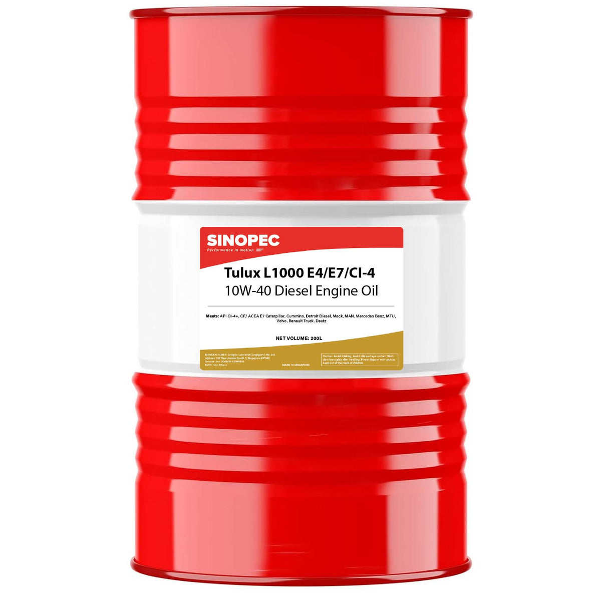 Aceite Motor Diésel Tulux T500 15W40 E7 CI-4 Bidón 200L