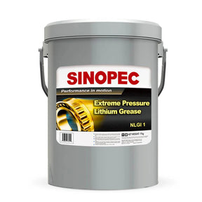 Front image of Sinopec Extreme Pressure Lithium Grease NLGI 1 pail of 17 kg.