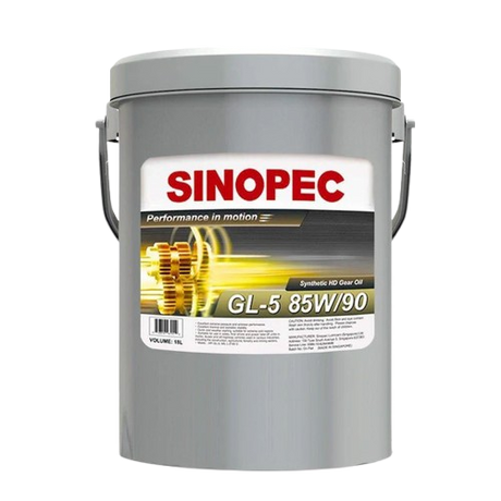Front image of Sinopec_GL-5_85W90_Heavy_Duty_Automotive_Gear_Oil Pail of 18L.