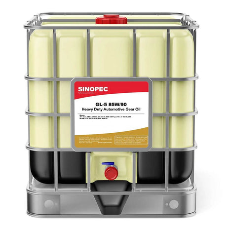 Front image of Sinopec_GL-5_85W90_Heavy_Duty_Automotive_Gear_Oil IBC of 1000L.