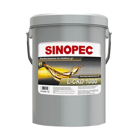 Front image of Sinopec_L-CKD_1000 Heavy Duty Industrial Gear Oil  pail of 18L.