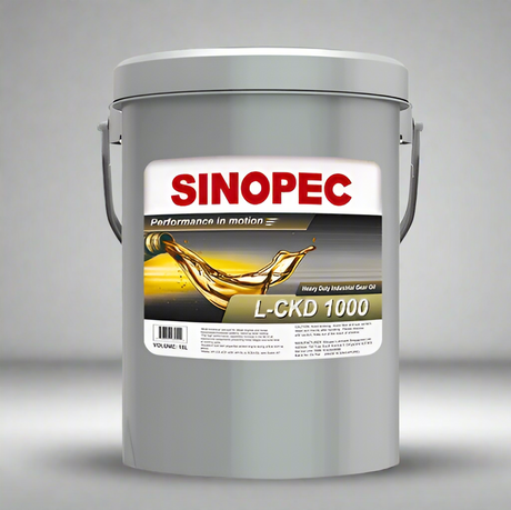 Front image of Sinopec_L-CKD_1000 Heavy Duty Industrial Gear Oil  pail of 18L.