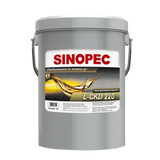 Front image of Sinopec L-CKD 220 Heavy Duty industrial Gear Oil pail of 18 L.