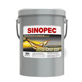 Front image of Sinopec L-CKD 320 Heavy Duty Industrial Gear Oil pail of 18L.