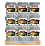 Front image of Sinopec Moly 5 EP2 Grease Heavy Duty LC Mining Grease NGLI2 Pallet of 36 pails of 17kg.