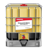 Front image of Sinopec Tulux T500 20W-40 Classic Diesel Engine Oil IBC tote of 1000L.
