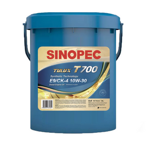 Front image of Sinopec_Tulux_T700_CK4_E9_10W30_
Synthetic Diesel Engine Oil pail of 18 L.